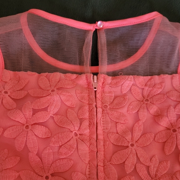 Little Angel's sz 7 orange formal dress - Picture 4 of 7